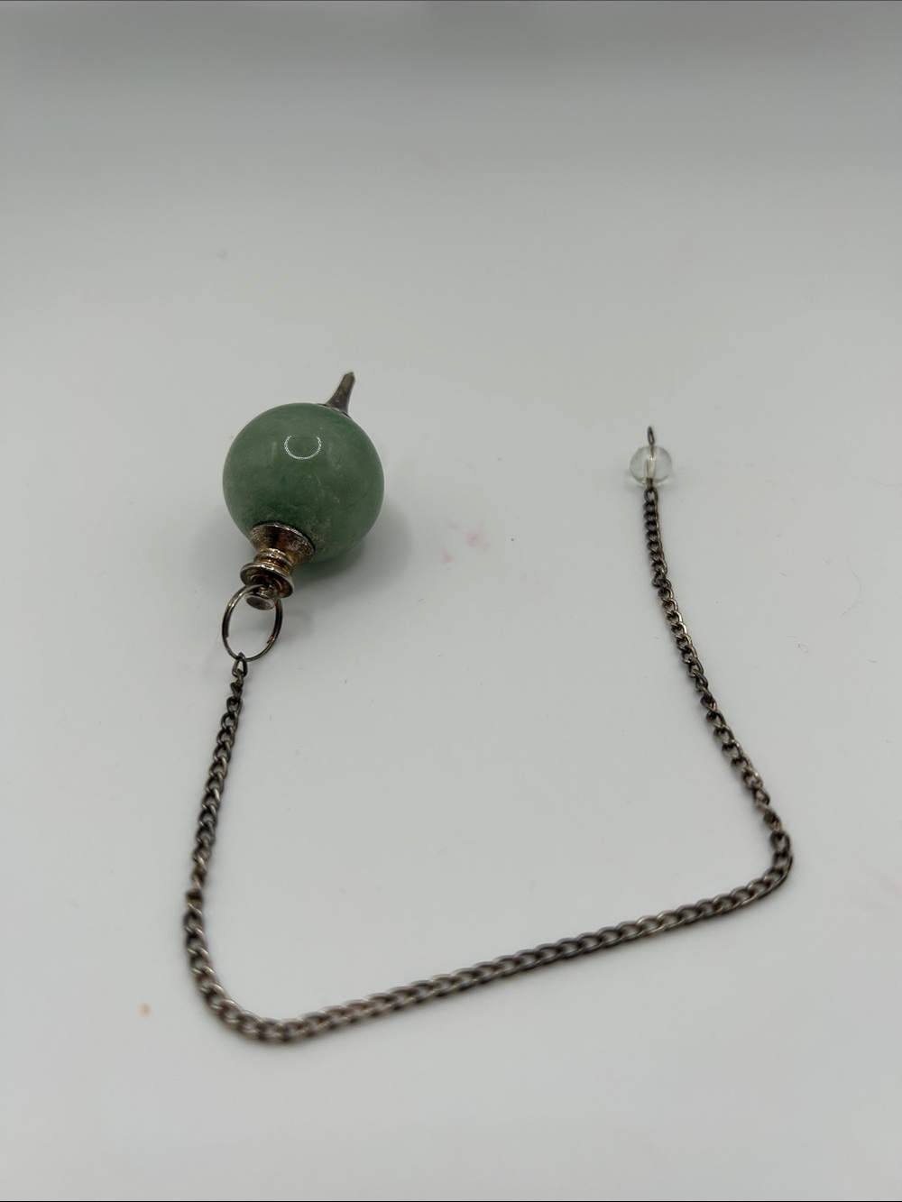 Green Aventurine Pendulum with Chain